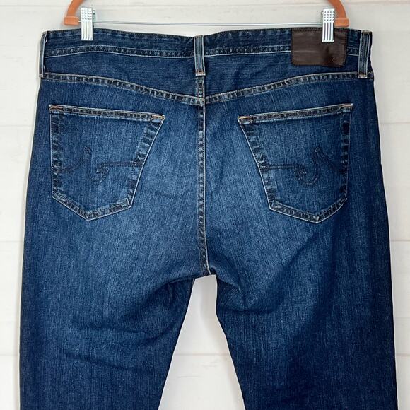 AG Adriano Goldschmied Men's Jeans 35x28 Blue Denim B-Type III Easy Dark Wash - Picture 7 of 15
